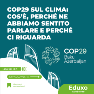 Scopri di più sull'articolo COP29 sul clima: cos’è, perché ne stiamo sentendo (sia pur poco) parlare e perché ci riguarda